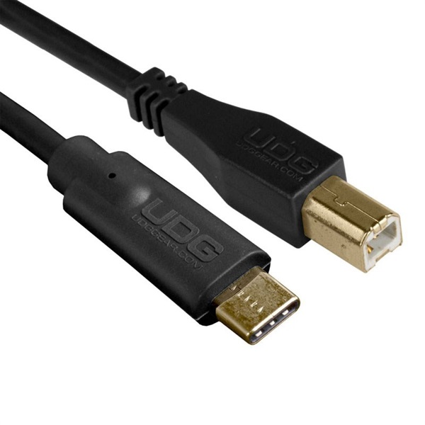 UDG U96001BL Ultimate USB2.0ケーブル C-B 1.5m Black 画像1