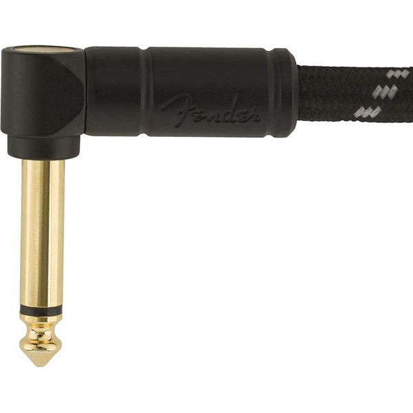 Fender USA Deluxe Series Instrument Cable， Straight/Angle， 15' Black Tweed(#0990820085) 画像2