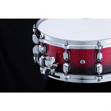 TAMA Starclassic Walnut/Birch Snare Drum 14×5.5 - Molten Dark Raspberry Fade [WBSS55-MDR] 画像2