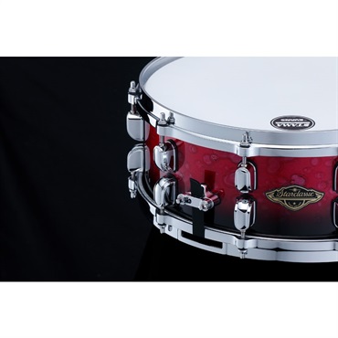 TAMA Starclassic Walnut/Birch Snare Drum 14×5.5 - Molten Dark Raspberry Fade [WBSS55-MDR] 画像3