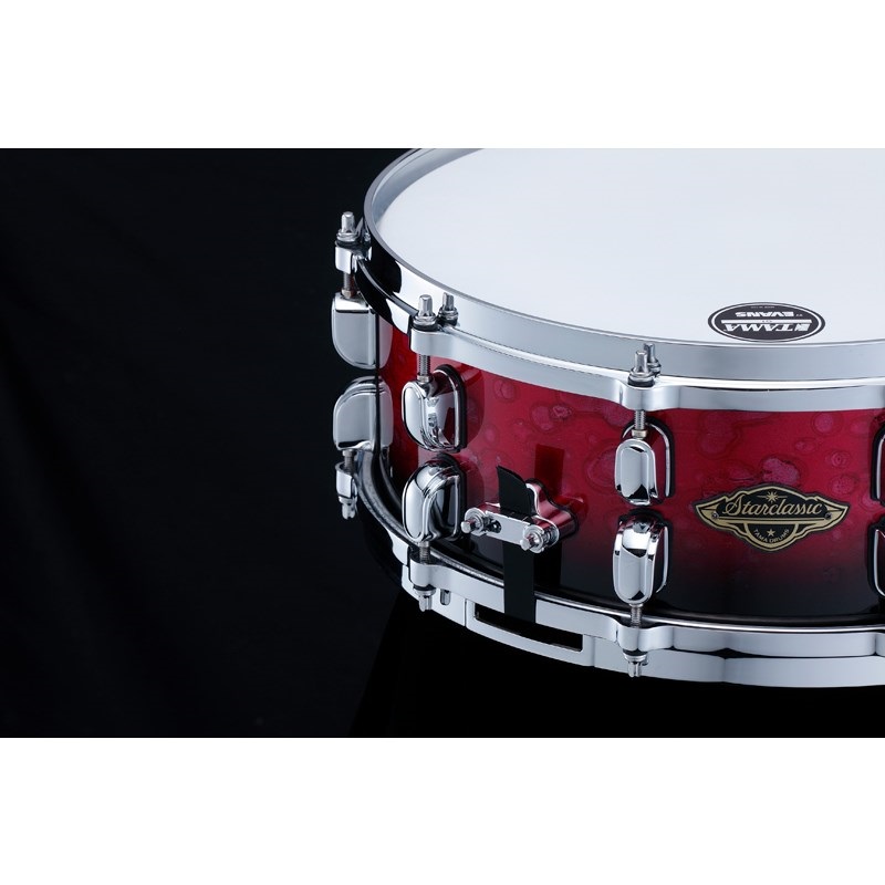 TAMA Starclassic Walnut/Birch Snare Drum 14×5.5 - Molten Dark Raspberry Fade [WBSS55-MDR] 画像3