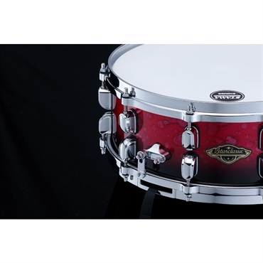 TAMA Starclassic Walnut/Birch Snare Drum 14×5.5 - Molten Dark Raspberry Fade [WBSS55-MDR] 画像4