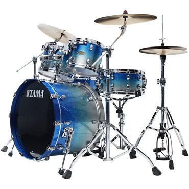 TAMA Starclassic Walnut/Birch 4pc Drum Kit - Molten Blue Ice Fade [WBS42S-MBI] 画像1