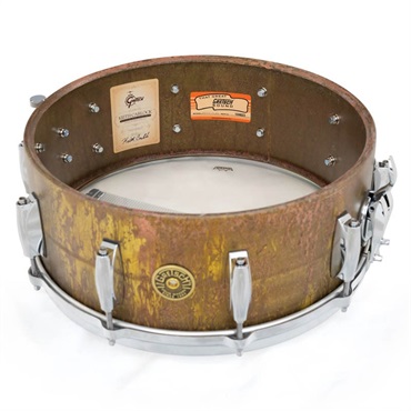 GRETSCH Keith Carlock Signature Snare Drum - 2mm Antique Aged Brass 14×5.5 [GAS5514-KC] 画像3