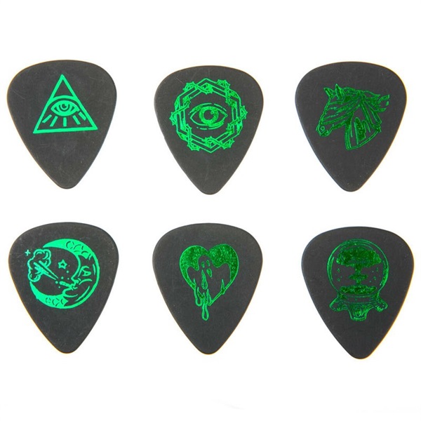 Dunlop (Jim Dunlop) ILDCT01 ILOVEDUST PICK TIN GREEN [ピック6枚入り] 画像1