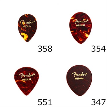Fender USA 【創業50周年大決算SALE】 CELLULOID SHAPE MEDLEY ALL SHAPES 8-PACK (#0980200300) 画像1