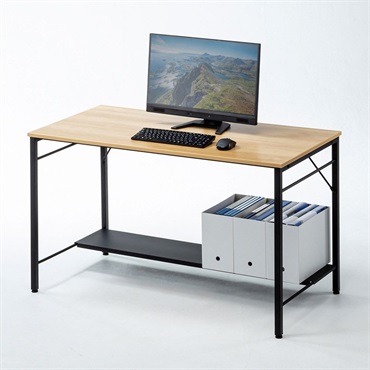 SANWA SUPPLY SH-KDN12060M （W1200×D600×H700mmの木目デスク） 画像4