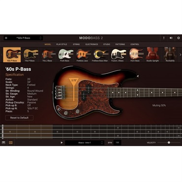 IK Multimedia 【アイケーマルチメディア Virtual Instruments Sale！】MODO BASS 2(代引不可)(オンライン納品) 画像1