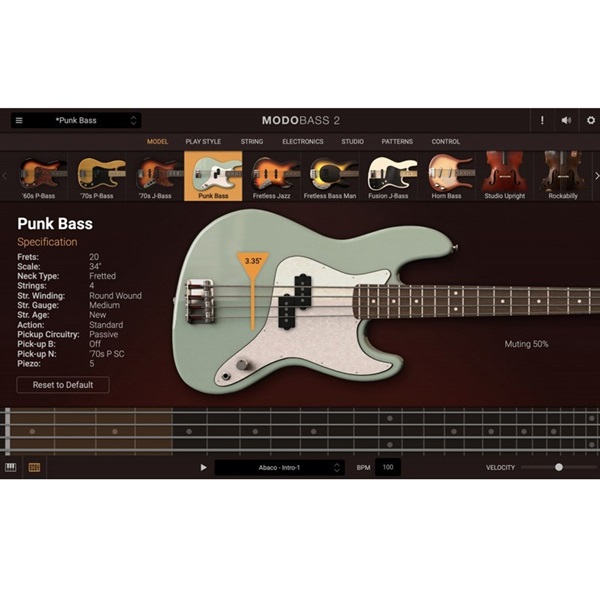 IK Multimedia 【アイケーマルチメディア Virtual Instruments Sale！】MODO BASS 2(代引不可)(オンライン納品) 画像2