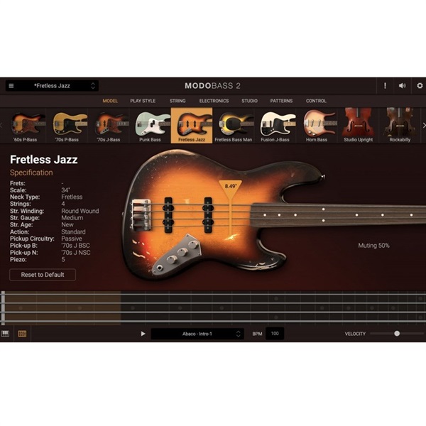 IK Multimedia 【アイケーマルチメディア Virtual Instruments Sale！】MODO BASS 2(代引不可)(オンライン納品) 画像3