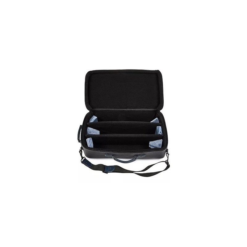 GARD BAGS 【クリスマスセール】ガードバッグス / エリート シリーズ 5-ECLK-NB トランペット用 トリプル ケース / クロコダイル型押し ブラック レザー・ネイビー レザー トリム 画像2