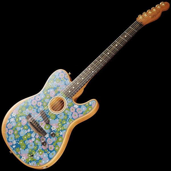 Fender Acoustics American Acoustasonic Telecaster (Blue Flower 