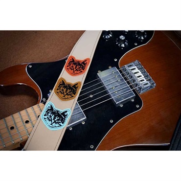 Couch Guitar Strap ニャン・ニャン・ニャン・マルチ [Cat Guitar Strap Multi Colored] 画像1