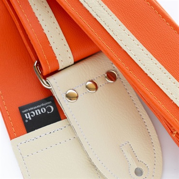 Couch Guitar Strap Racer X Vintage Orange-White 画像1