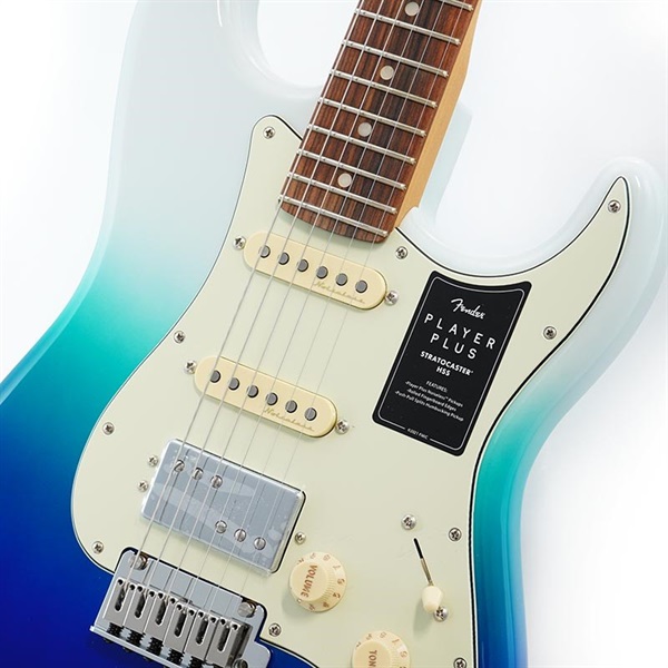 Fender MEX Player Plus Stratocaster HSS (Belair Blue/Pau