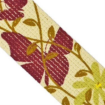 PERRI'S SCREEN PRINTED COTTON STRAP BUTTERFLY［CWSSP-7037/Cream］ 画像1