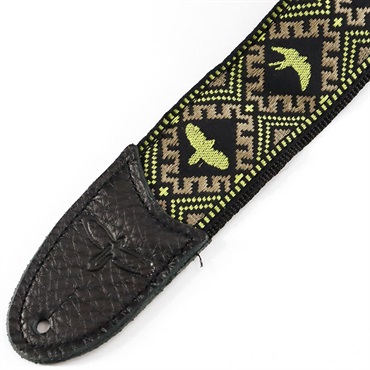 P.R.S. Jacquard Hootenanny Style Strap (Yellow & Black Birds) 画像2