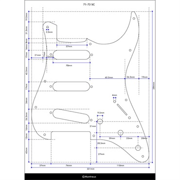 Montreux Retrovibe Parts Series 71-73 SC pickguard relic 【993】 画像3