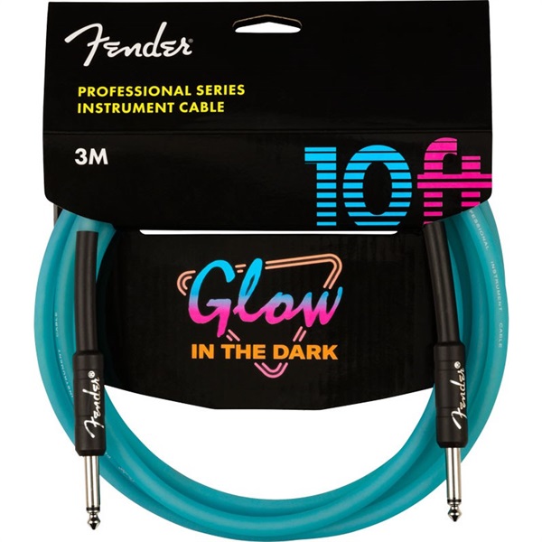 Fender USA PROFESSIONAL SERIES GLOW IN THE DARK CABLE 10feet (BLUE)(#0990810108) 画像4