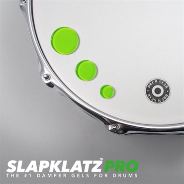 SlapKlatz SlapKlatz PRO Ver.2 Drum Dampeners - GEL Alien Green 画像4