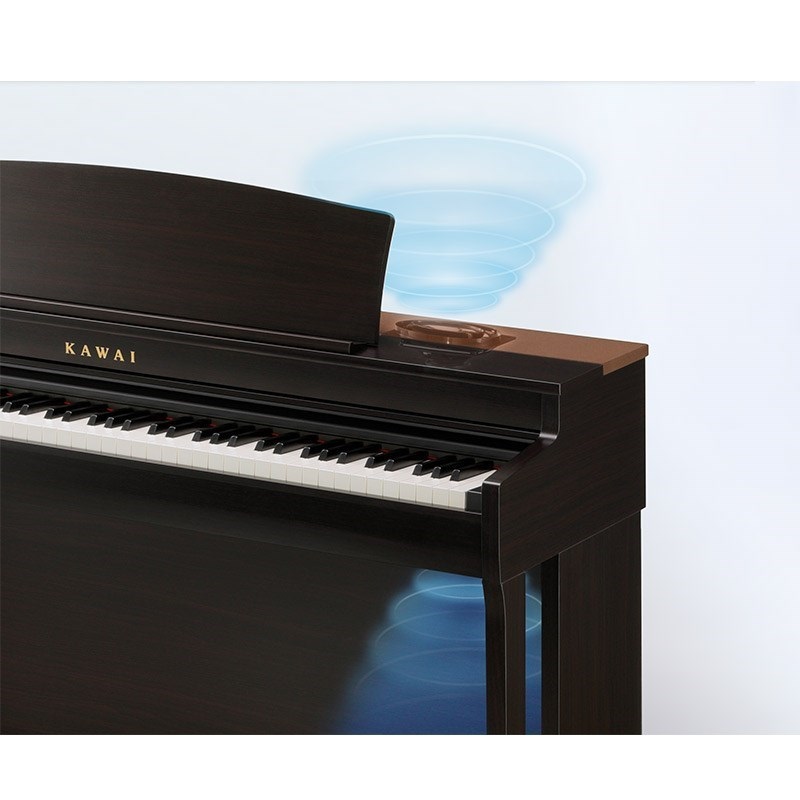 KAWAI (出張修理・延長3年保証)(全国配送設置無料※)(特典品お手入れセット・キーカバー付) カワイ CN301R ローズウッド調 電子ピアノ デジタルピアノ 88鍵盤 レッスン機能付 ハンマーアクション Bluetooth Audio対応 画像5