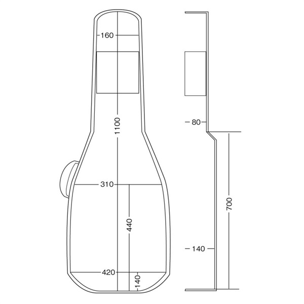 Kikutani GVB-60W BEI [ドレッドノートタイプギター用ケース] 画像1