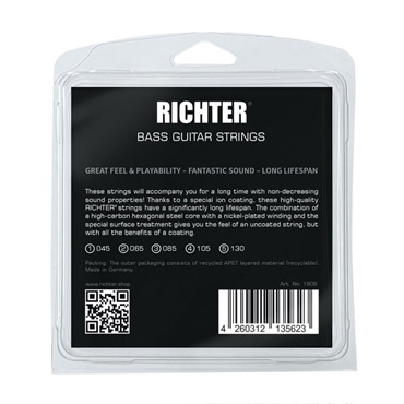 Richter Straps ＃1808 Electric Bass 5String set [45-130/Medium Gauge] 画像1