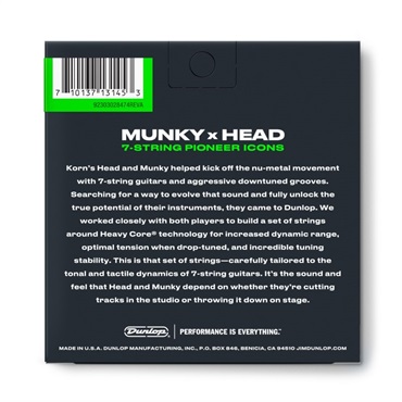 Dunlop (Jim Dunlop) Heavy Core KORN Guitar Strings (10-65/7-strings) [KRHCN10657] 画像1
