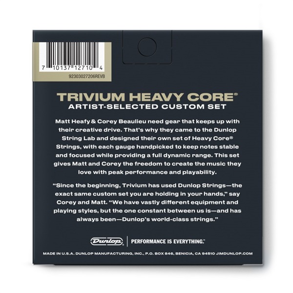 Dunlop (Jim Dunlop) TRIVIUM String Lab Series Guitar Strings (10-52) [TVMN1052] 画像1
