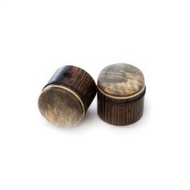 MAYONES Wooden knob - Buckeye Burl 2 (青灰色) 画像1