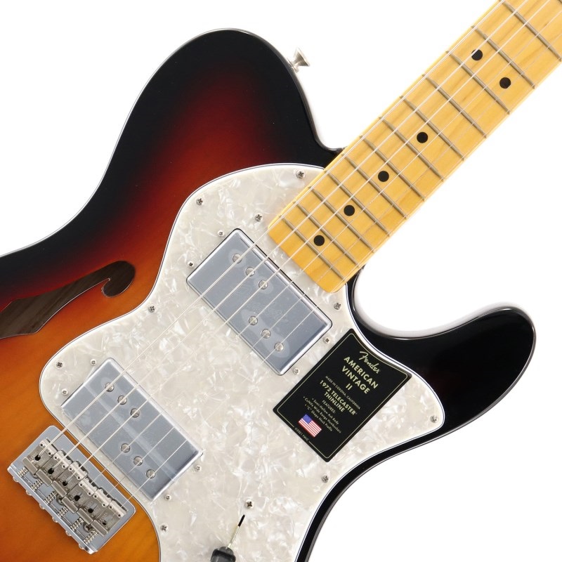 Fender USA American Vintage II 1972 Telecaster Thinline (3-Color Sunburst/Maple) 画像3