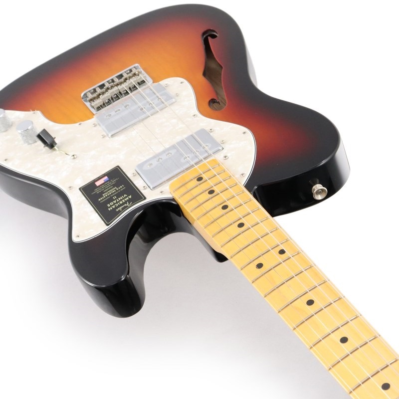 Fender USA American Vintage II 1972 Telecaster Thinline (3-Color Sunburst/Maple) 画像4