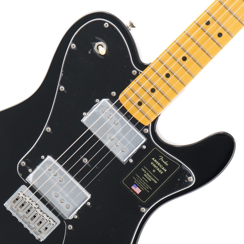 Fender USA American Vintage II 1975 Telecaster Deluxe (Black/Maple) 画像3