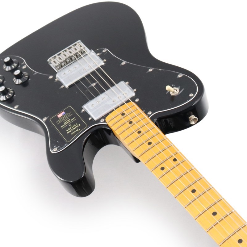 Fender USA American Vintage II 1975 Telecaster Deluxe (Black/Maple) 画像4