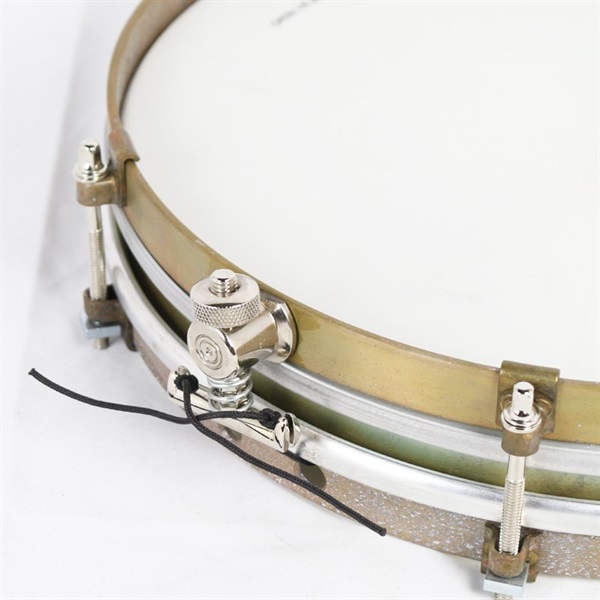 A&F Drum Co Pancake 12 x 1.5 Raw Brass Snare Drum [Single Tension，No Lugs， with Brass Single Hoops] 画像5