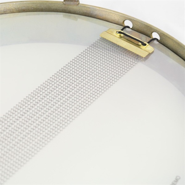 A&F Drum Co Pancake 12 x 1.5 Raw Brass Snare Drum [Single Tension，No Lugs， with Brass Single Hoops] 画像6