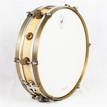 A&F Drum Co Wood Rude Boy Maple Snare Drum 13 x 3 with Raw Brass Hoops 画像2