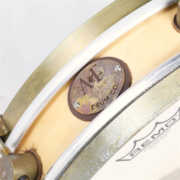 A&F Drum Co Wood Rude Boy Maple Snare Drum 13 x 3 with Raw Brass Hoops 画像6