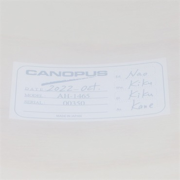 CANOPUS AH-1465 [Ash Snare 14×6.5 / Ocean Storm Ash Oil] 画像8