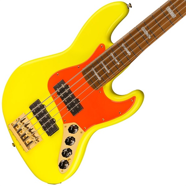 Fender MEX MonoNeon Jazz Bass V (Neon Yellow) 画像2