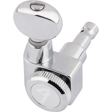 Fender USA 【秋のSUPER SALE】 FENDER(R) STAGGERED LOCKING TUNERS WITH VINTAGE-STYLE BUTTONS POLISHED CHROME (6)(#0990818500) 画像1