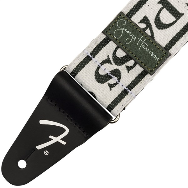 Fender USA George Harrison All Things Must Pass Logo Strap (White/Black) [#0990639046] 画像1
