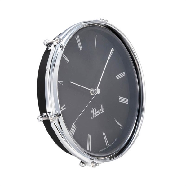 Pearl Drum Style Clock ブラック [ドラムをモチーフとした掛け時計！/POG-CLOCK #B]【限定品】 画像1
