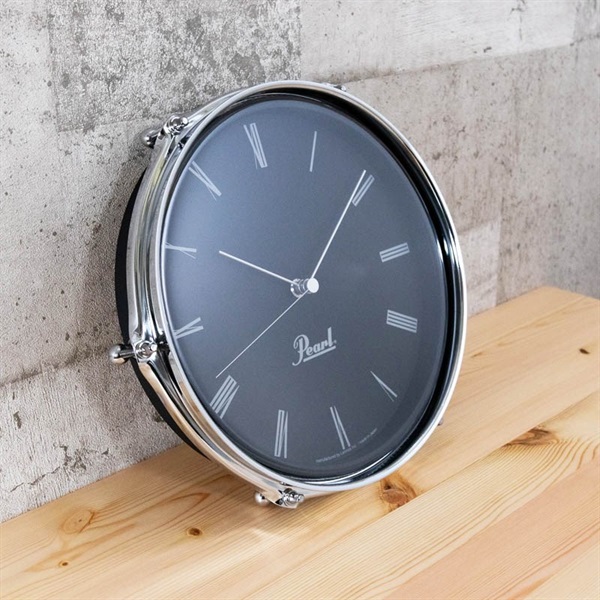 Pearl Drum Style Clock ブラック [ドラムをモチーフとした掛け時計！/POG-CLOCK #B]【限定品】 画像3