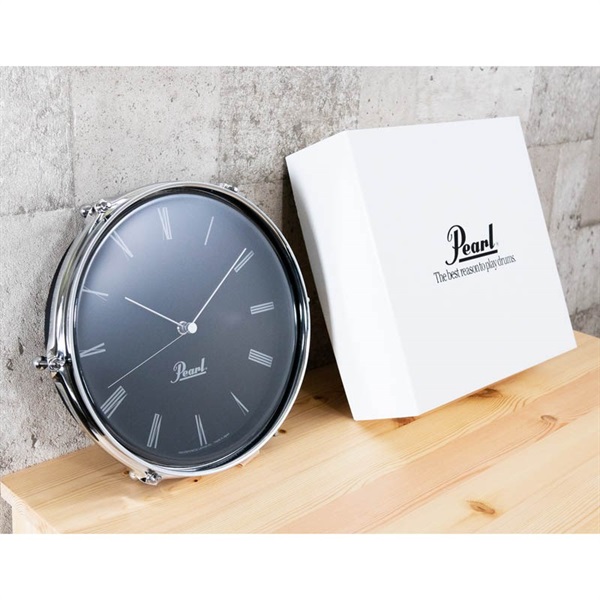 Pearl Drum Style Clock ブラック [ドラムをモチーフとした掛け時計！/POG-CLOCK #B]【限定品】 画像4