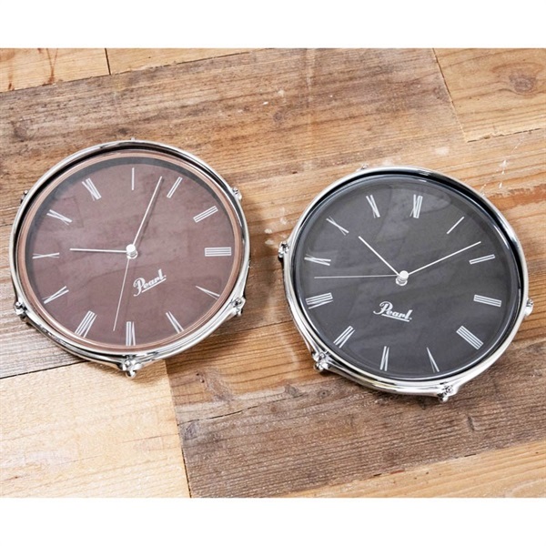 Pearl Drum Style Clock ブラック [ドラムをモチーフとした掛け時計！/POG-CLOCK #B]【限定品】 画像6