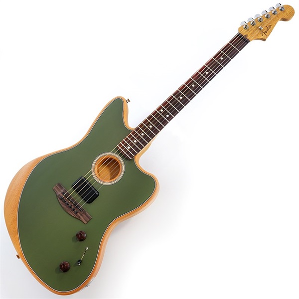 Fender Acoustics Acoustasonic Player Jazzmaster (Antique Olive) 画像1