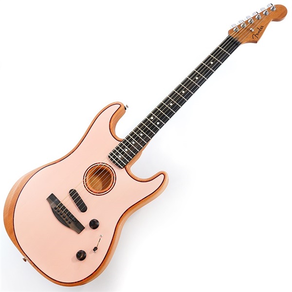 Fender Acoustics FSR American Acoustasonic Stratocaster (Shell Pink/Ebony Fingerboard) 画像1