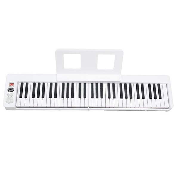 Kikutani 【GW激得セール】折りたたみ電子ピアノ 電子キーボード KDP-61P WHT(ホワイト) 画像1