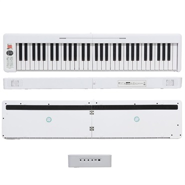 Kikutani 【GW激得セール】折りたたみ電子ピアノ 電子キーボード KDP-61P WHT(ホワイト) 画像2